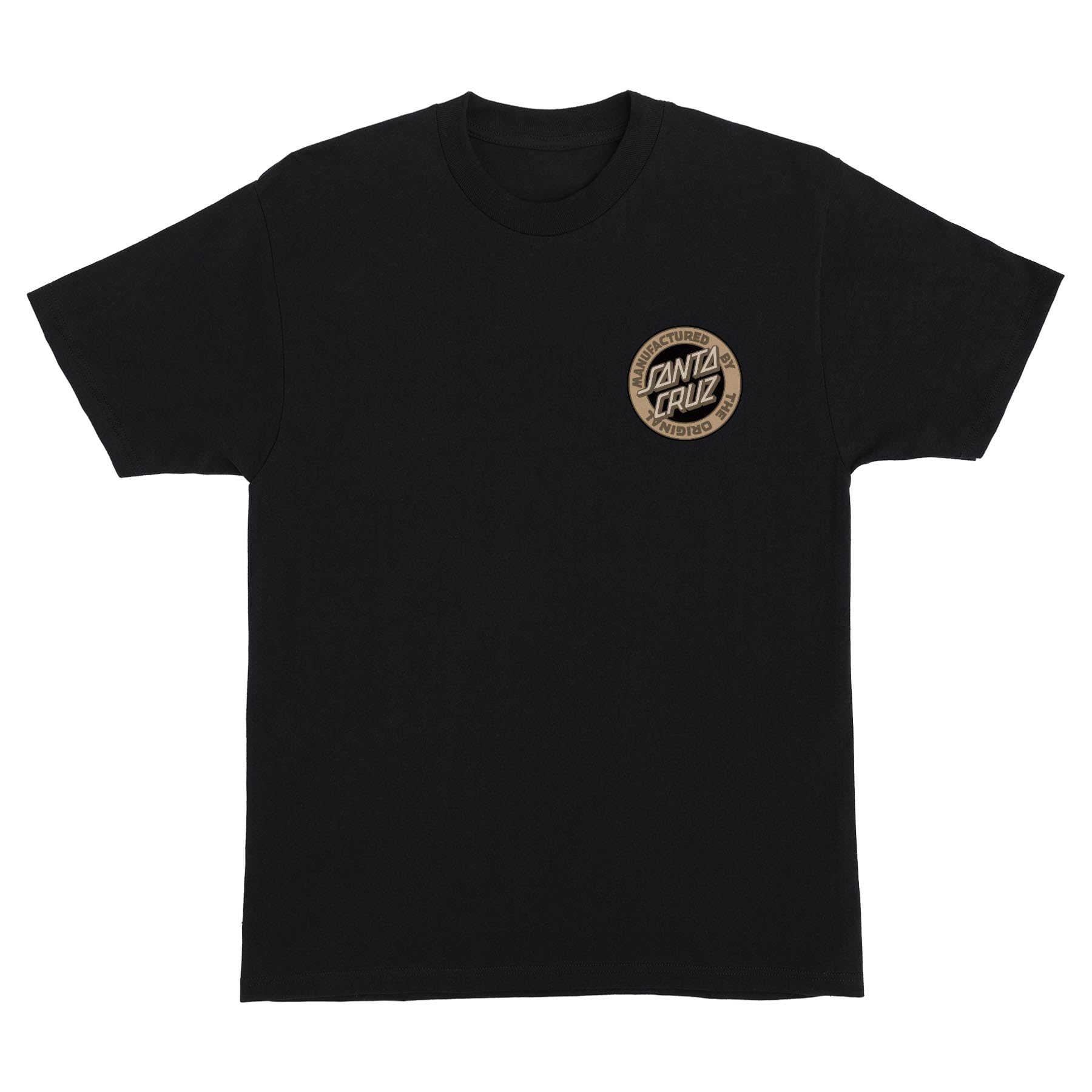 SANTA CRUZ Carved MFG S/S Heavyweight T-Shirt Black Med Mens