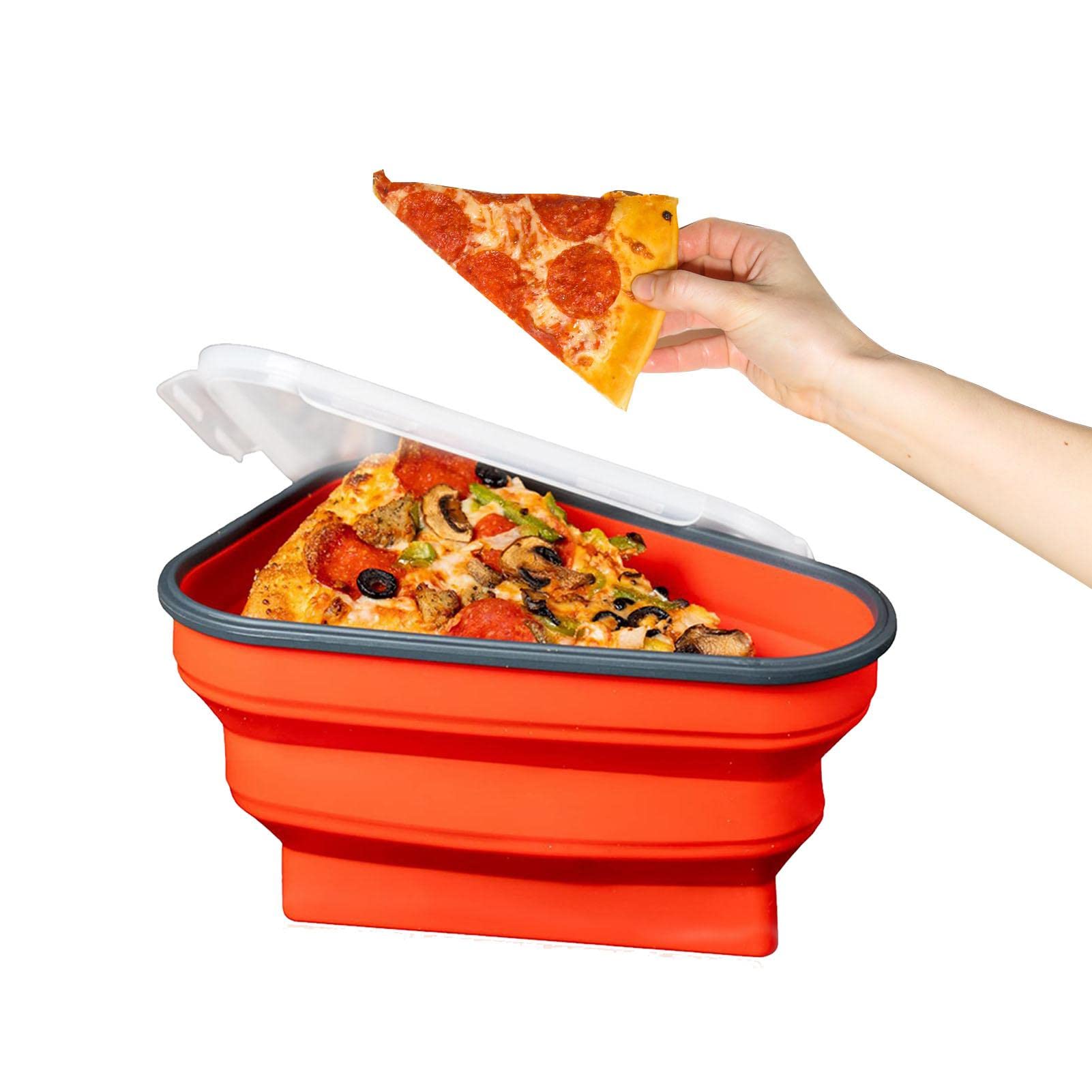 Buy Pizza Storage Container With Lids, Pizza Slice Container