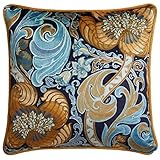 Photo Gallery laurence llewelyn-bowen - down the dilly - cuscino imbottito - 43 x 43 cm in ocra/blu Photo Gallery laurence llewelyn-bowen - down the dilly - cuscino imbottito - 43 x 43 cm in ocra/blu