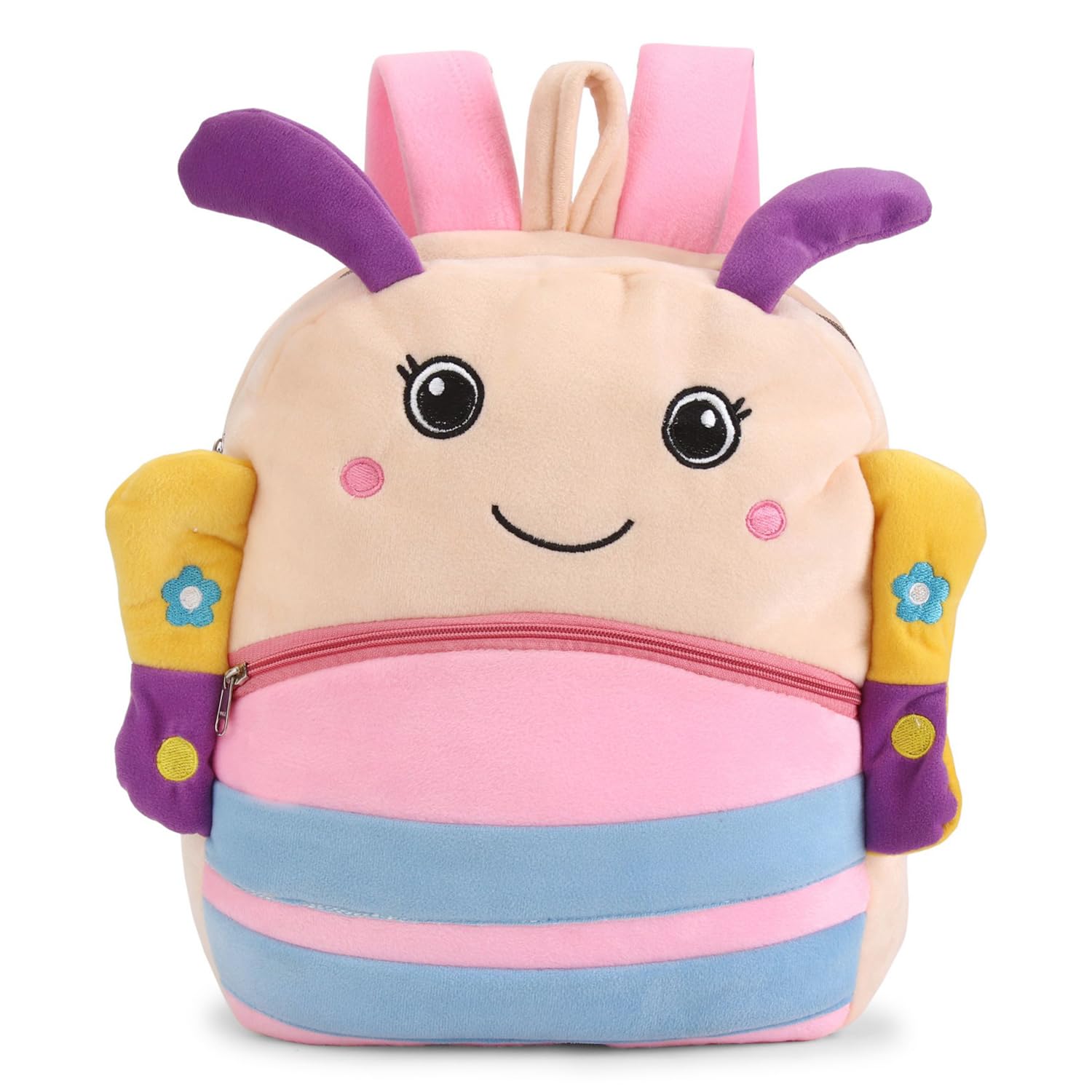 Beetle Soft Toy Bag - Multicolor, Backpack for Pre-School, Picnic&Travel, Plush & Lightweight, Adjustable Padded Shoulder Strap for Kids, Fancy Mini Bag for Boys & Girls - Height 16 Inches-image-7
