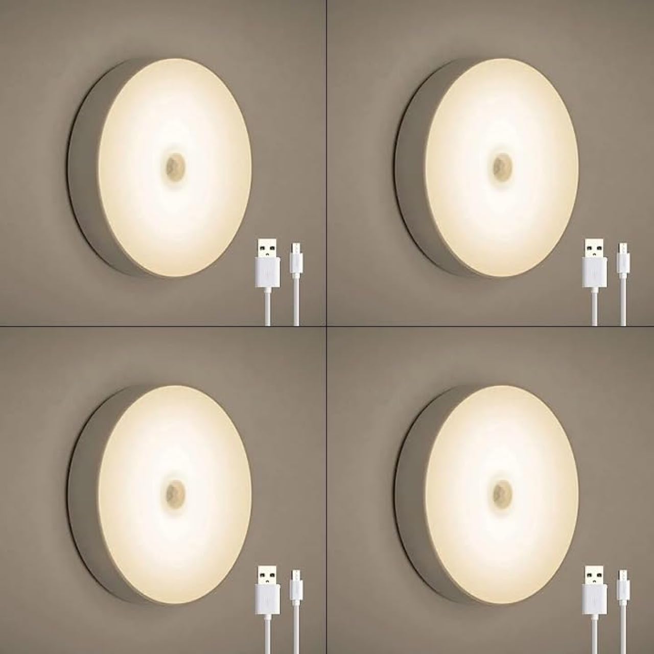 Neo Elect Motion Sensor Light for Home Cupboard Cabinet Bedroom Wardrobe Stairs Kitchen Fridge Self Adhesive Motion Activated Automatic USB Chargeable LED Night Light (Cool White, Box of 4) (B0CRQ4XV1R) Amazon Price History, Amazon Price Tracker