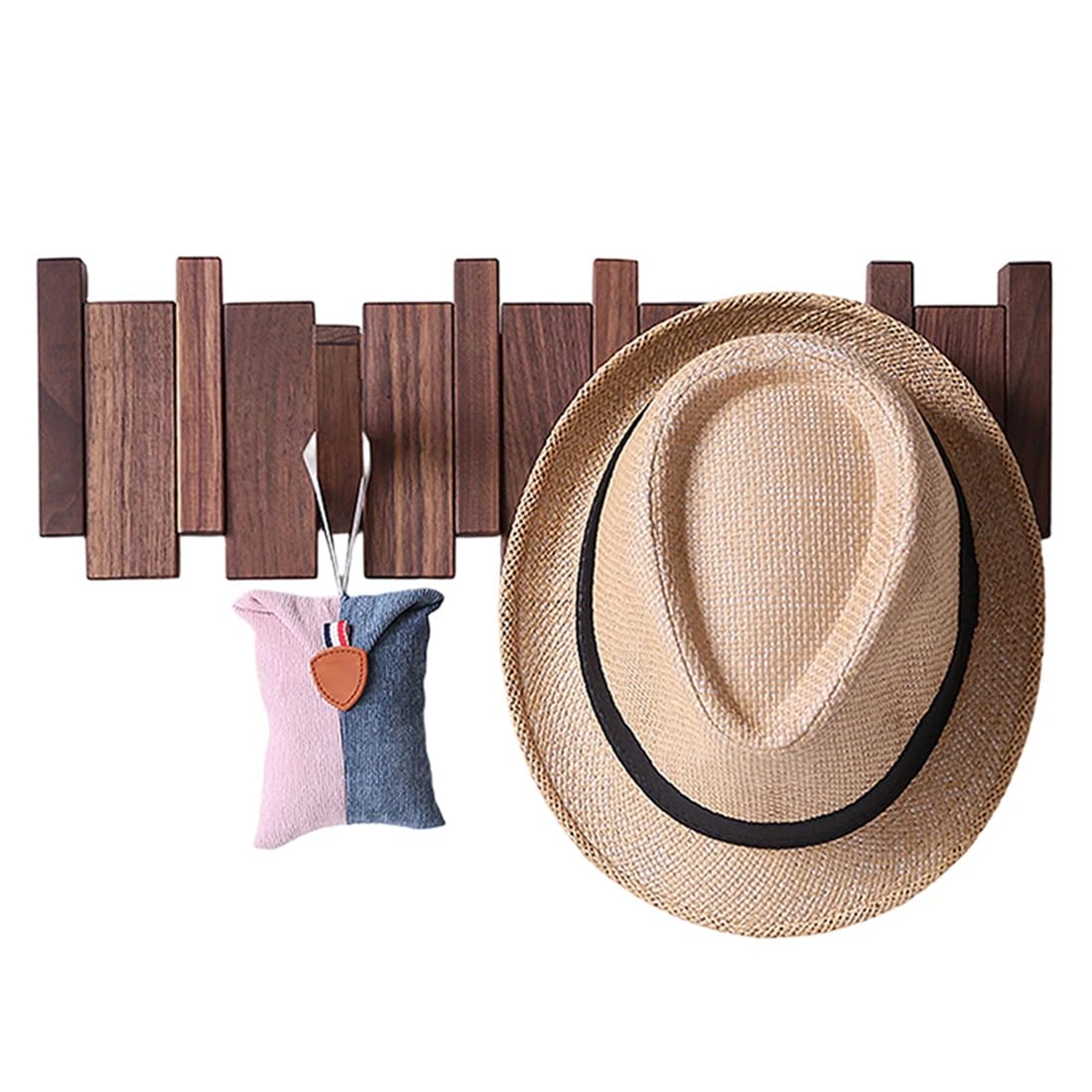 Hndhbfgrt Wall MountedCoat Rack Hanging Hat Key Bags Holder Doorway Entrance Cloak Rack Home Decor Furniture