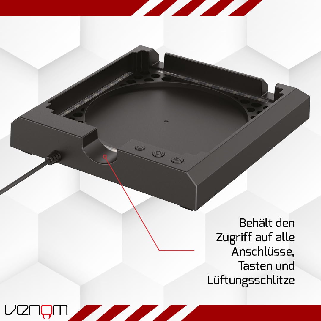 Venom Mehrfarbiger Konsolenständer mit LED-Licht (Xbox Series X) (Xbox Series X)