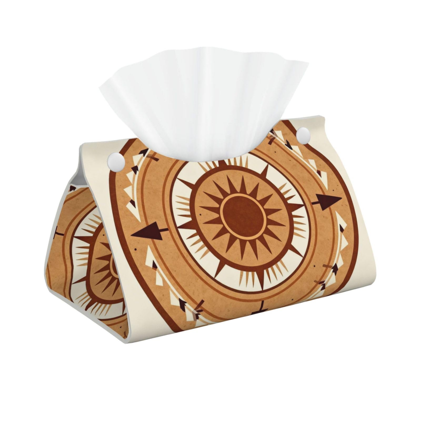 mysterious symbol Long Leather Tissue Box Cover-Waterproof PU Leather Tissue Holder for Bathroom, Decorative Rectangular Tissue Case