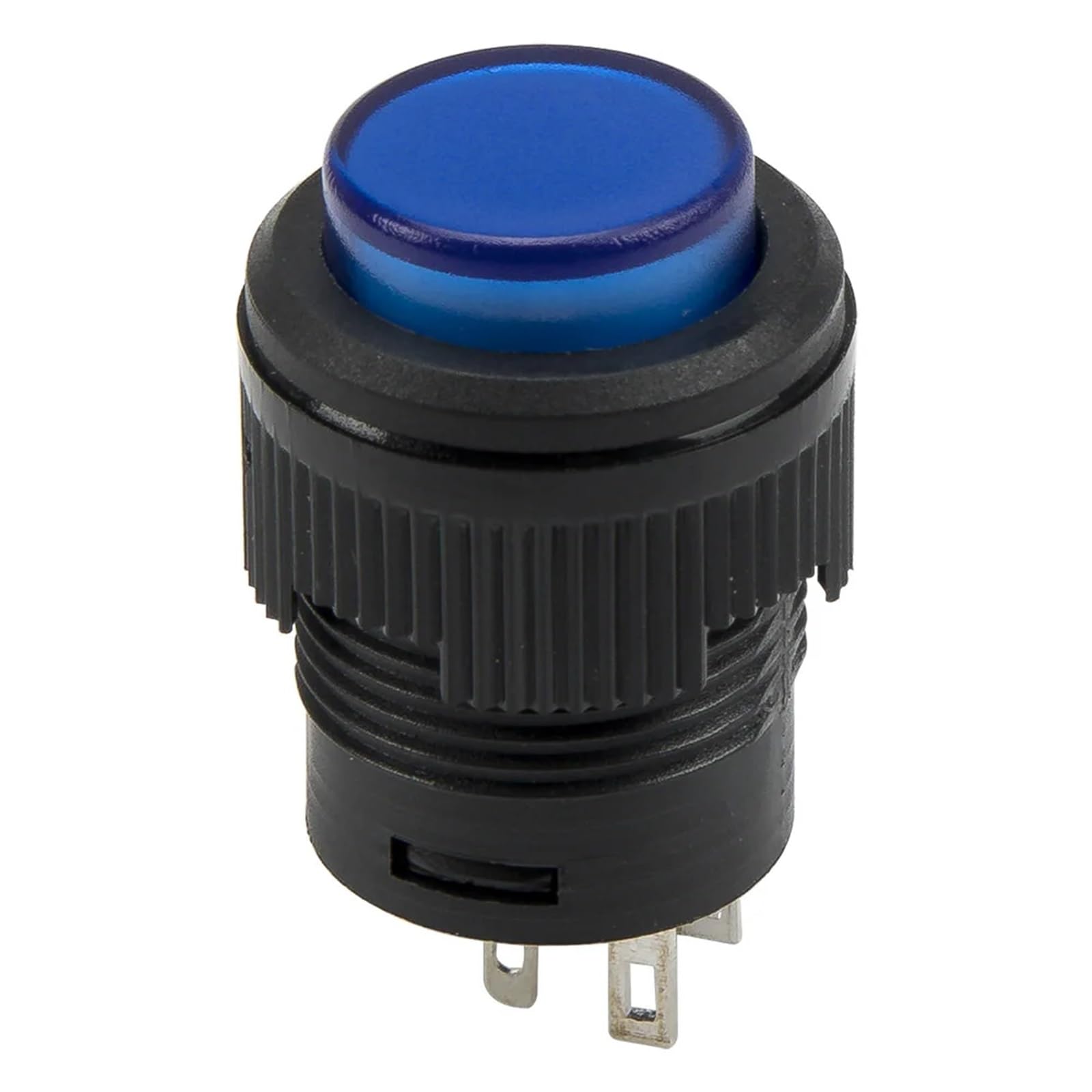 JNURGWLYH 100pcs / lot R16-503BD 16mm Reset - Off Round Push Button Switch pushbutton with 3V Light(Blu)