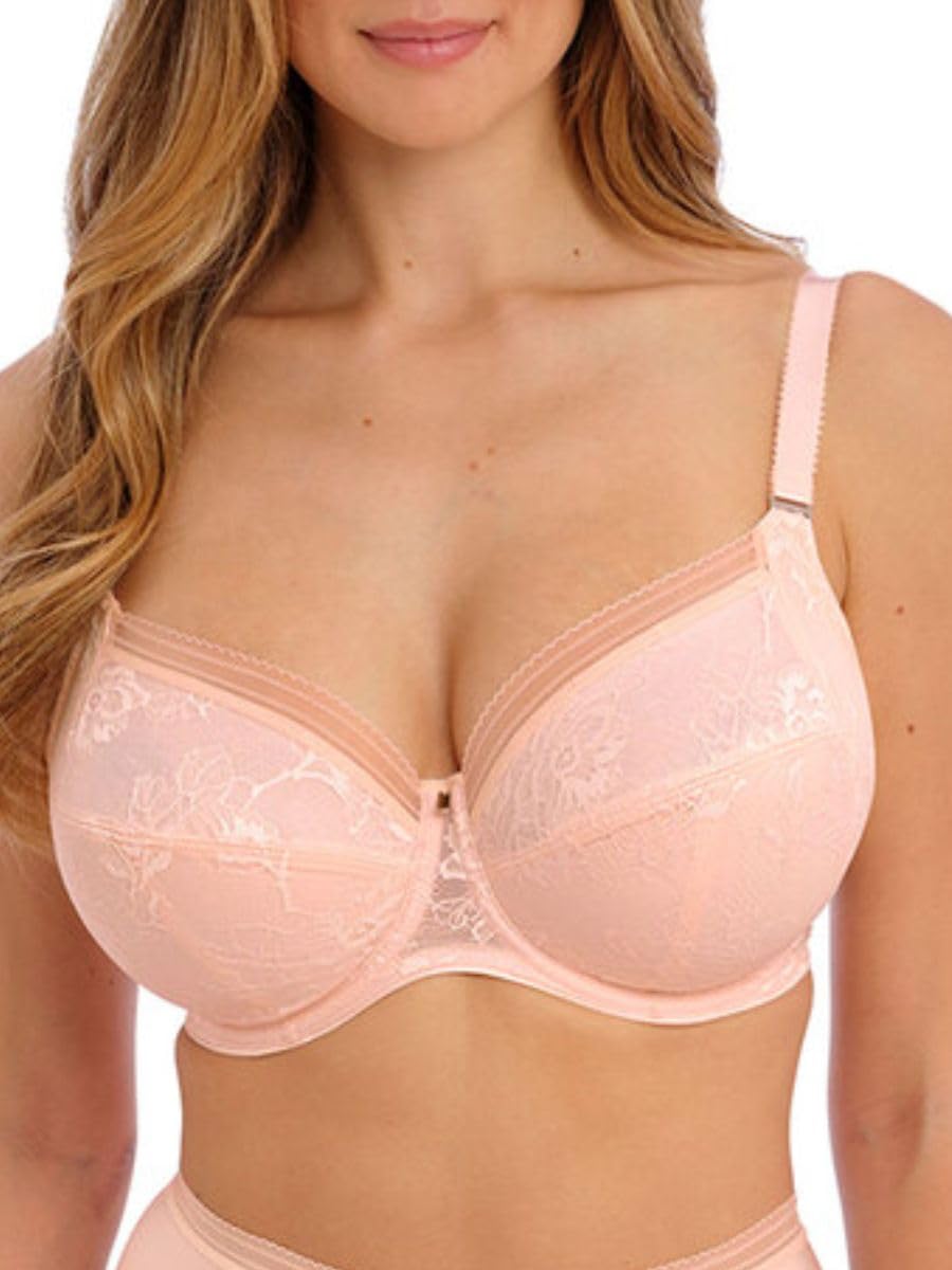 Fantasie Women's Fusion Lace Underwire Full Cup Side Support Bra, Blush, 34DD