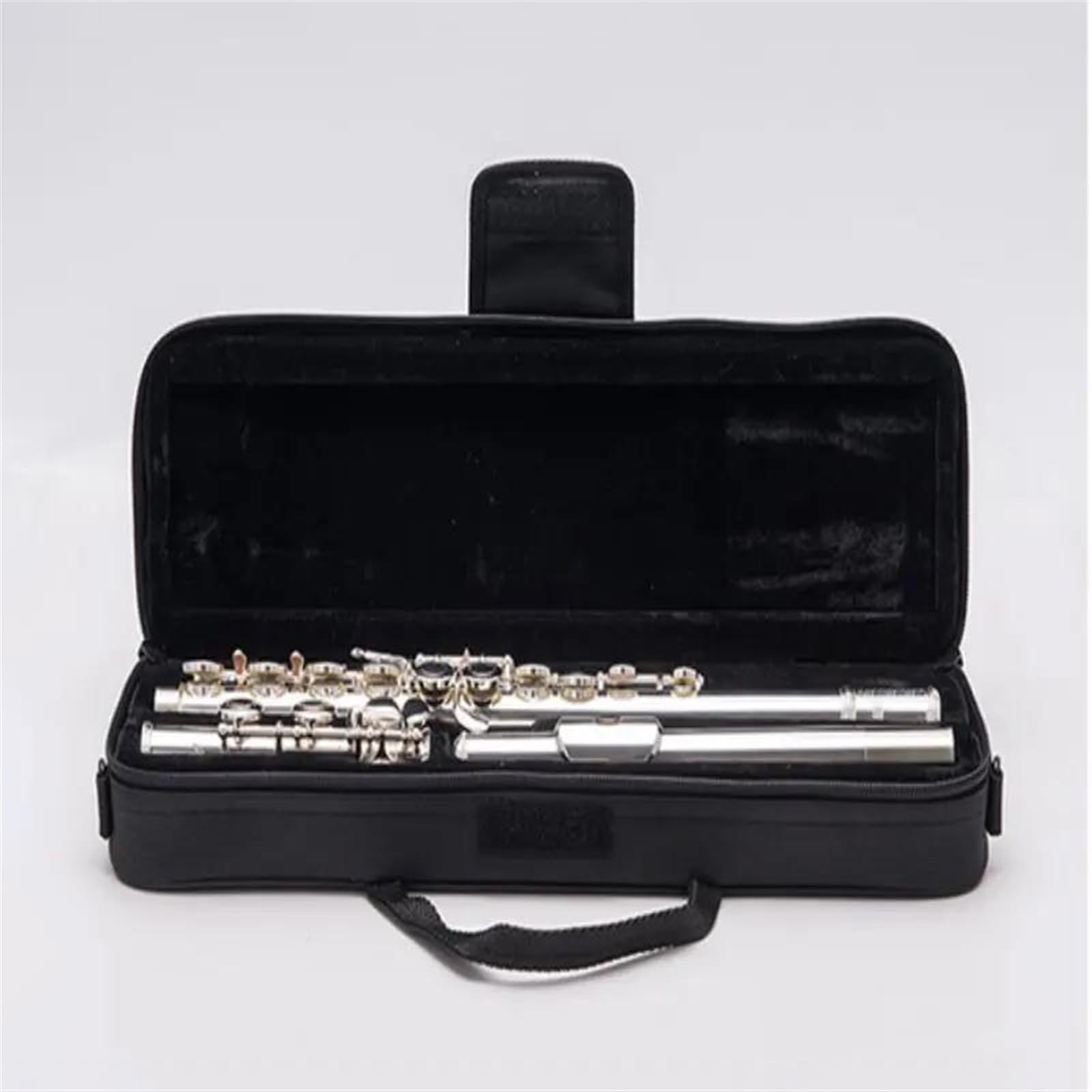 Professionale Flauto Traverso Apri/Chiudi Foro C Flauti 16 Tasti Set Di Flauti Placcati In Argento Con Custodia E Accessori Per Flauto