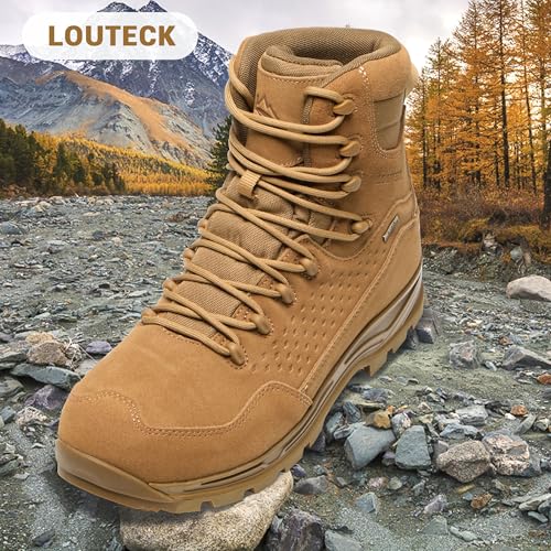 Image of Men's Military & Tactical Boots - Waterproof & Comfortable Boots for Men, Perfect for Work, EMS, Hiking, and Combat