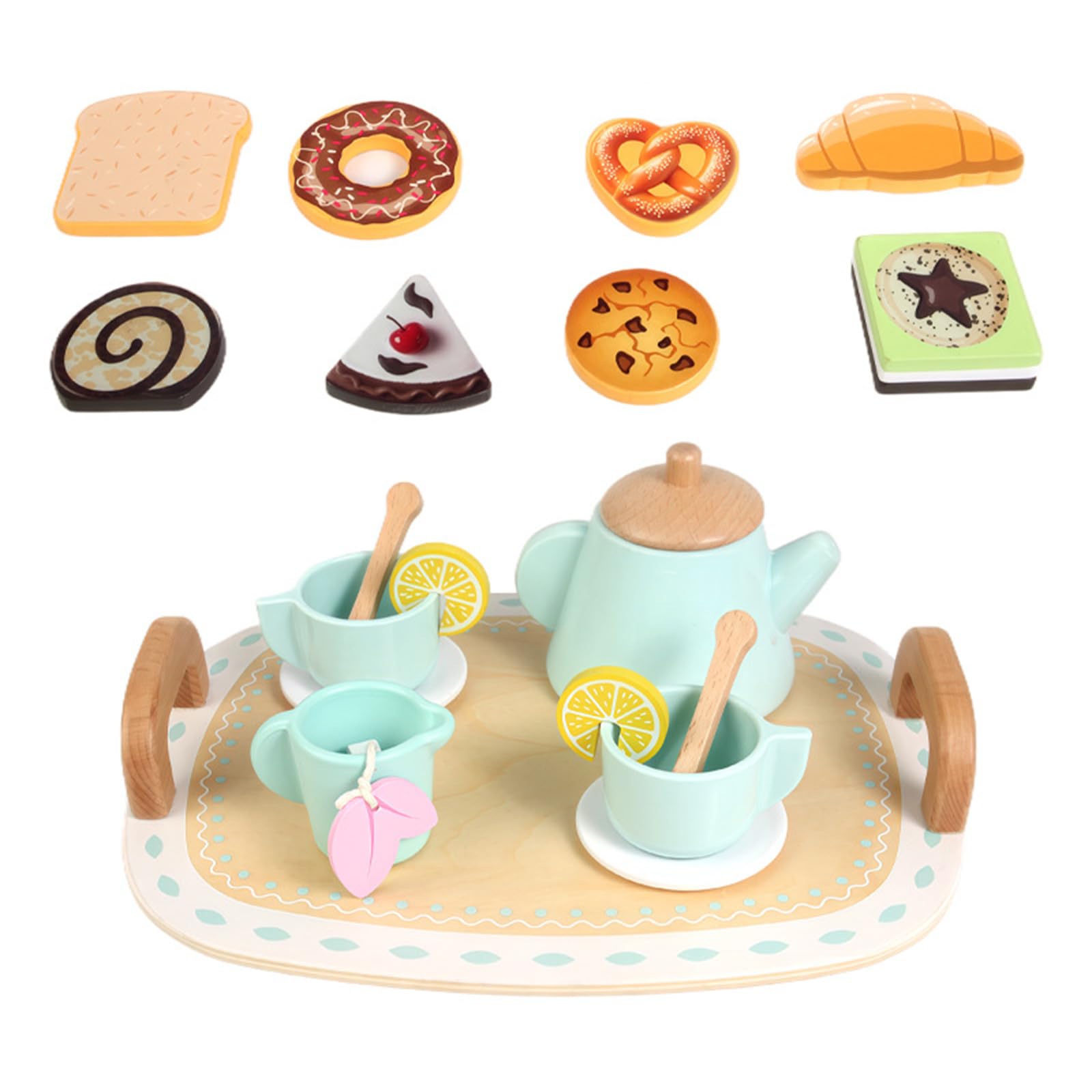 da Gioco per Cucina per Bambini in Legno, Giocattolo da Cucina Finta con Utensili, Regalo didattico per Ragazzi e Ragazze dai 3 Anni in, Set da Cucina Finta Compleanno