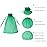 Wudygirl 100PCS 5X7 Inch Sheer Organza Bags with Drawstring - Favor Bags for Jewelry, Wedding, Party, Xmas Candy (Green 5X7)