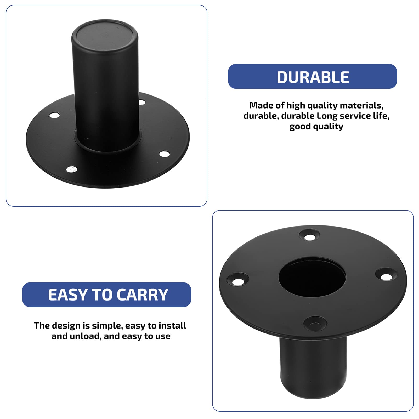 Vaguelly Metal Speaker Stand Mount Speaker Mount Bracket for Stage Box Seat Compact Lightweight High Stability