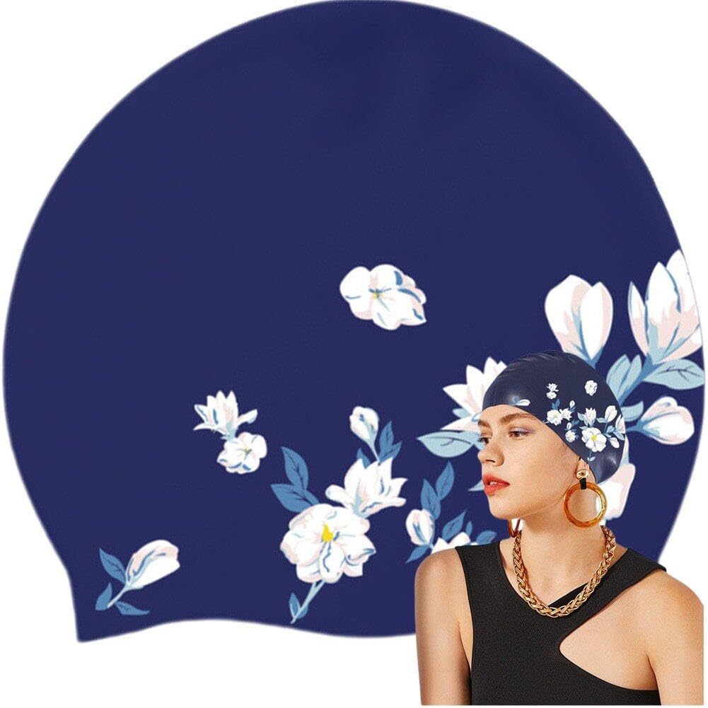 Bonnet de bain à cheveux longs Bonnet de bain flexible à haute Bonnet de bain à cheveux longs Bonnet de bain flexible à haute