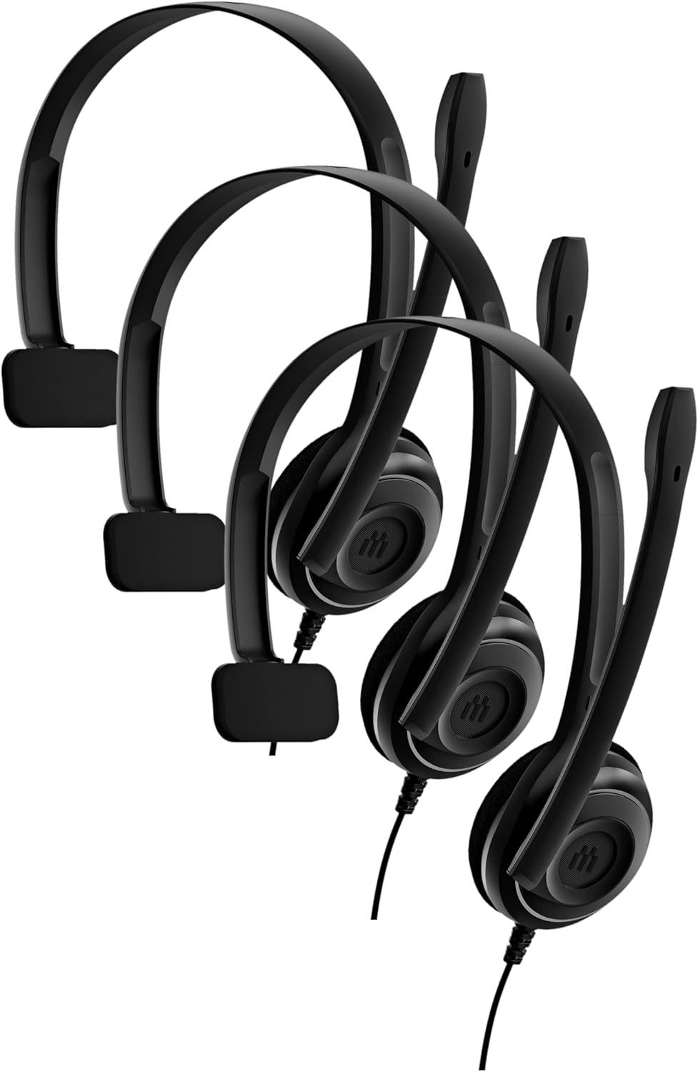 Sennheiser Consumer Audio EPOS PC 7 USB - Mono USB Headset for PC and MAC, Black (504196) (Pack of 3)