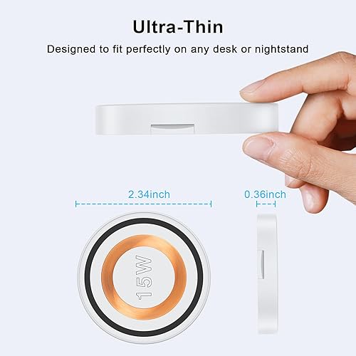 Miniatura 5 de Cargador magnético para Samsung Cargador inalámbrico Almohadilla de carga rápida Magsafe Cargador inalámbrico Soporte de cargador de teléfono para