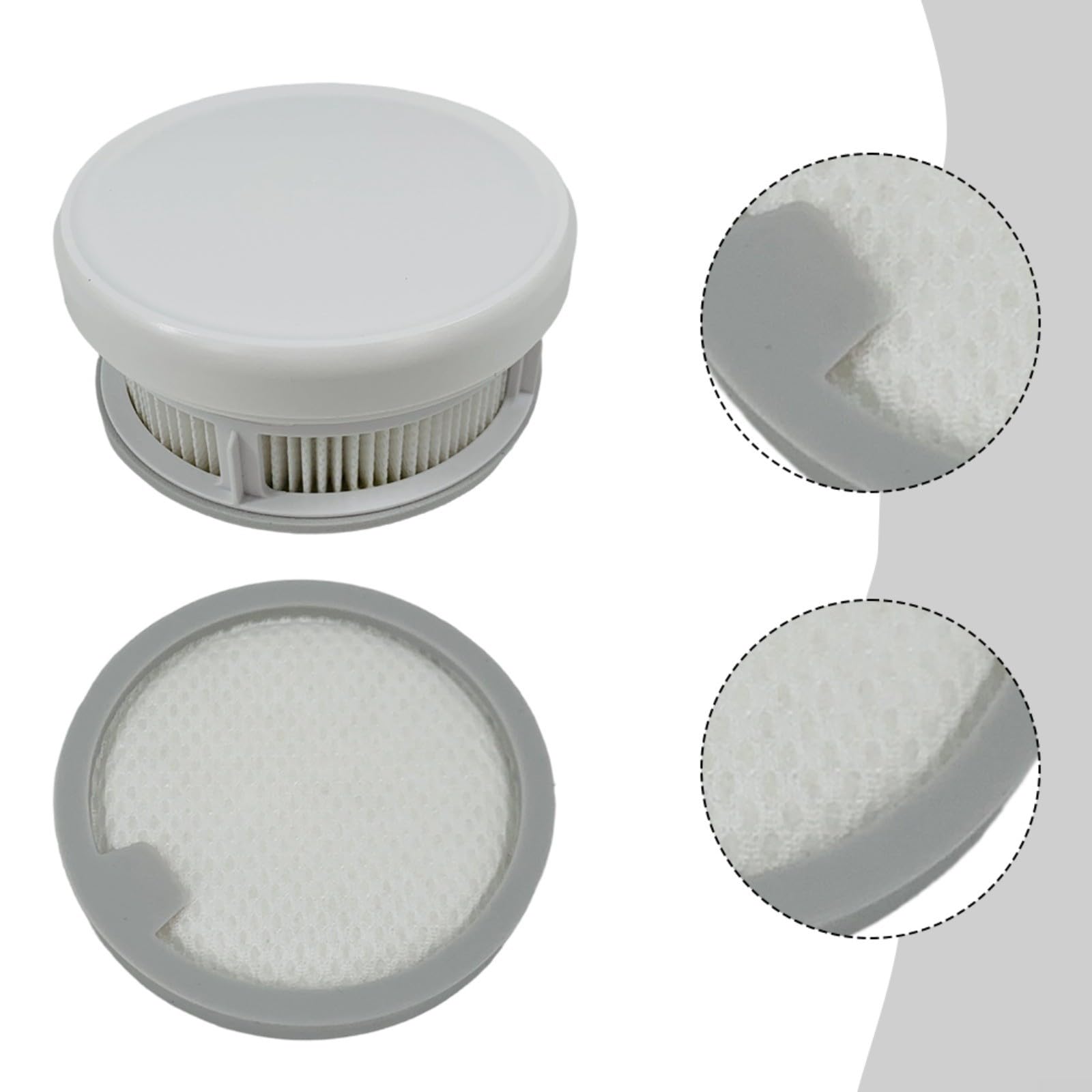Repuesto para filtros pre y motor para G20 Lite C203 para aspiradora, lavable para material suave para una mayor potencia de succión (30 piezas)