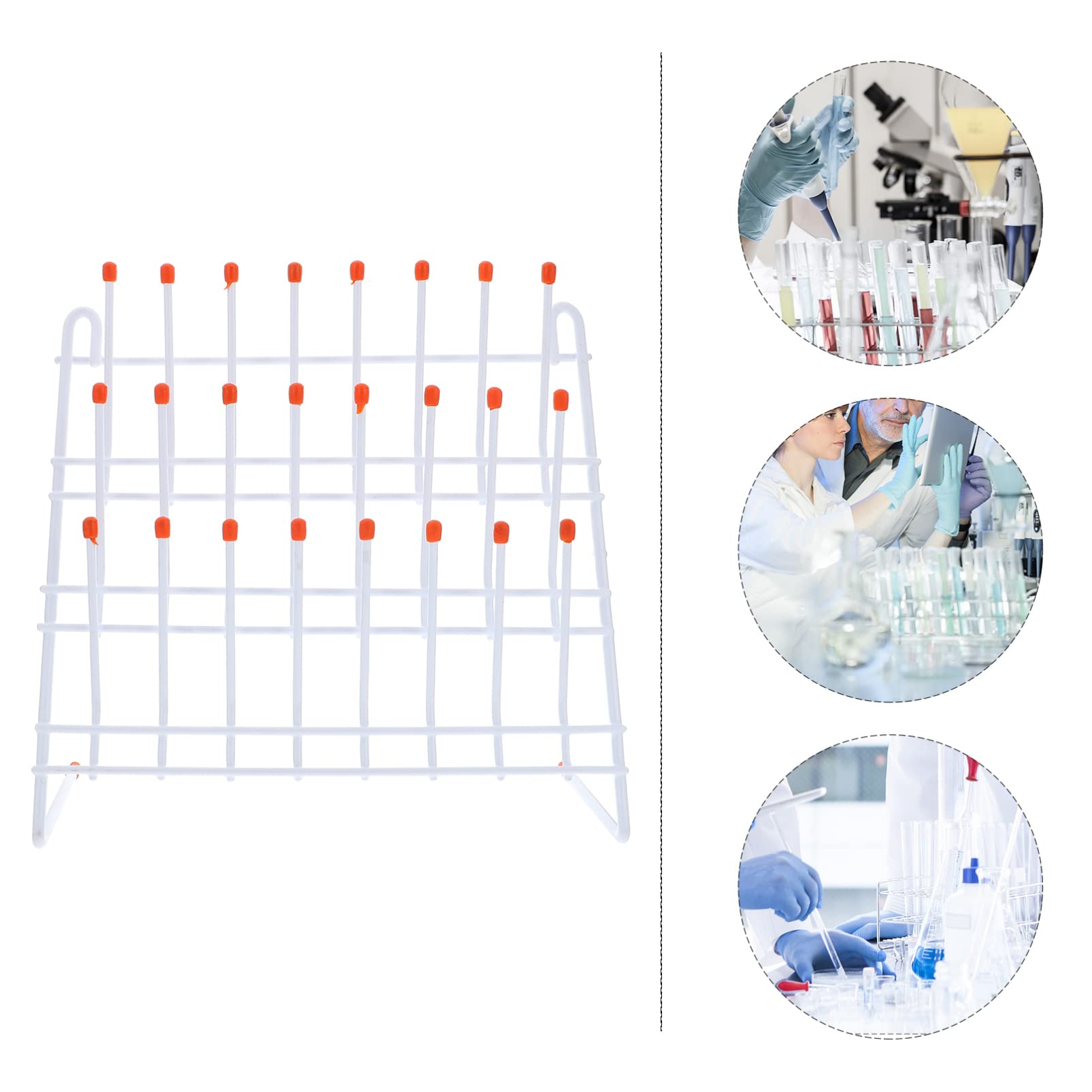 POPETPOP 1 Pc Rejilla De Drenaje De Laboratorio Tendedero De Arte Soporte para Tubos De Ensayo para Secado Flebotomía De Tubos De Sangre Botellas Planchar Plegable Bebé Estante De Tubería