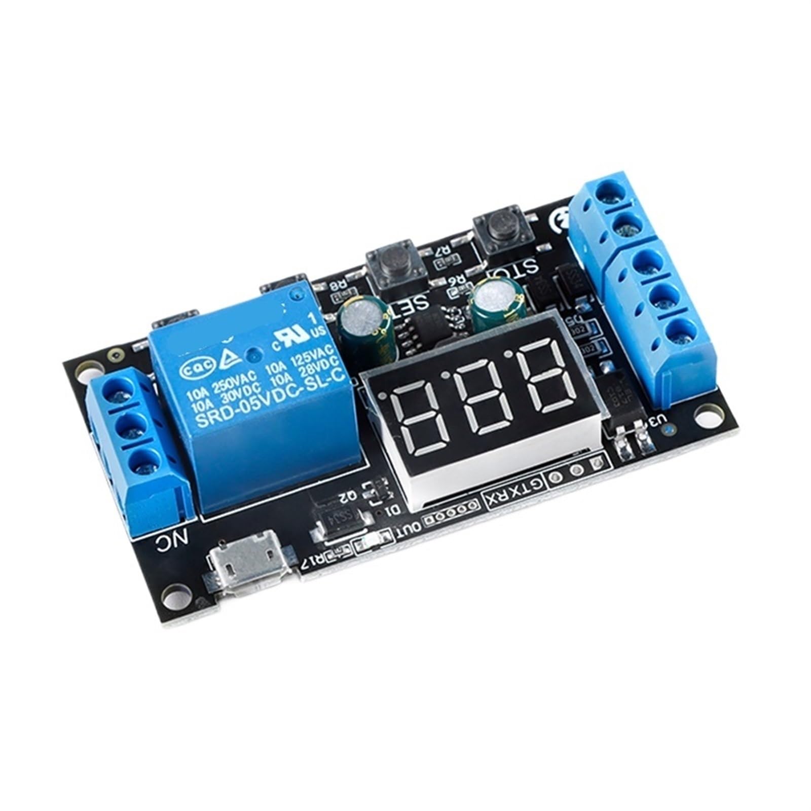 Module de commutation retardateur ZK-TD2 avec micro USB et écran digital - 5