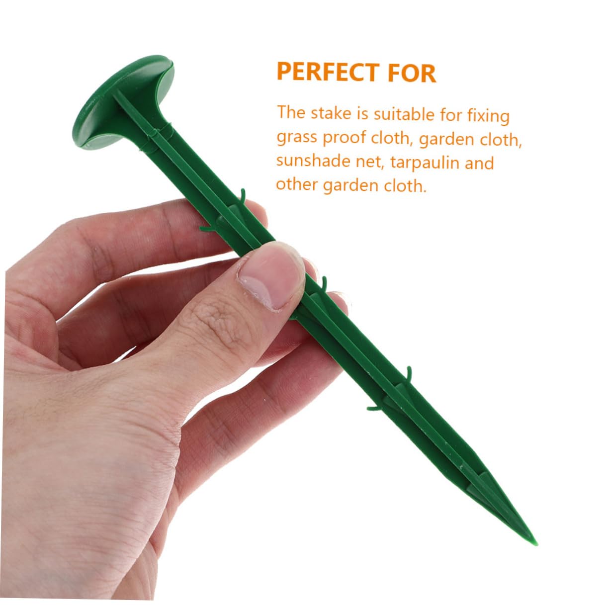 Piquets de Fixation en Plastique Verts 150 Pièces pour Jardin