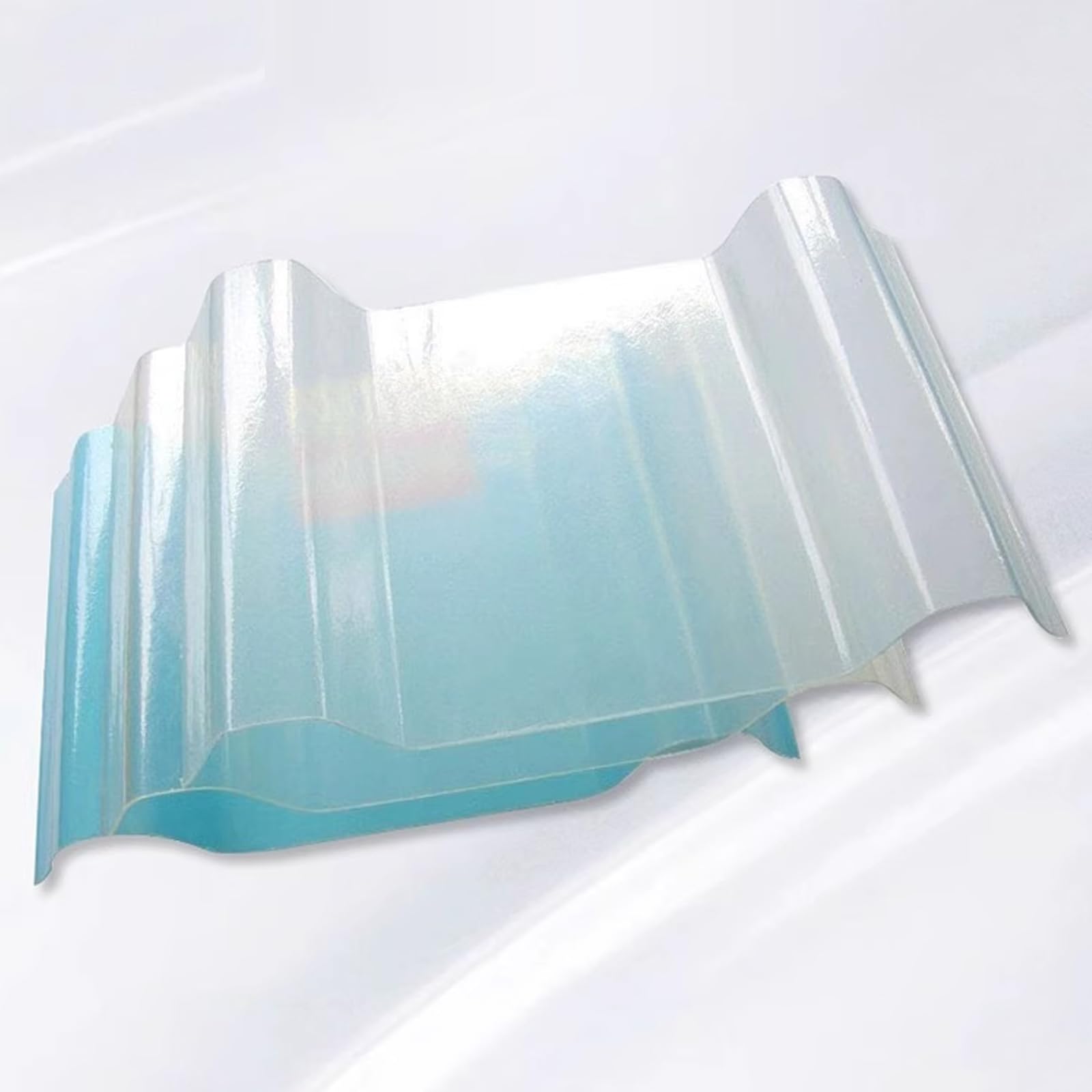 Panel para Tejado Aislamiento Térmico Impermeable,Paneles de Techo Transparente,Chapa Ondulada,Paneles de Iluminación Natural de Fibra de Vidrio Resistente a Los Rayos UV (0.9x1.8m/35x71in,20 pcs)