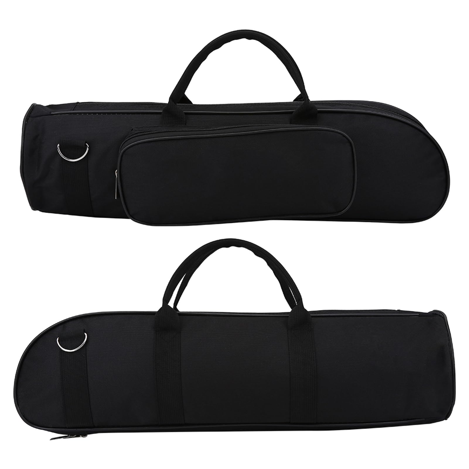 Bolsa para Trompeta, Tela Oxford Acolchado Protector Compartimentos Múltiples Portátil, Estuche Trompeta Negro for Músicos Estudiantes Profesionales Viajes Conciertos