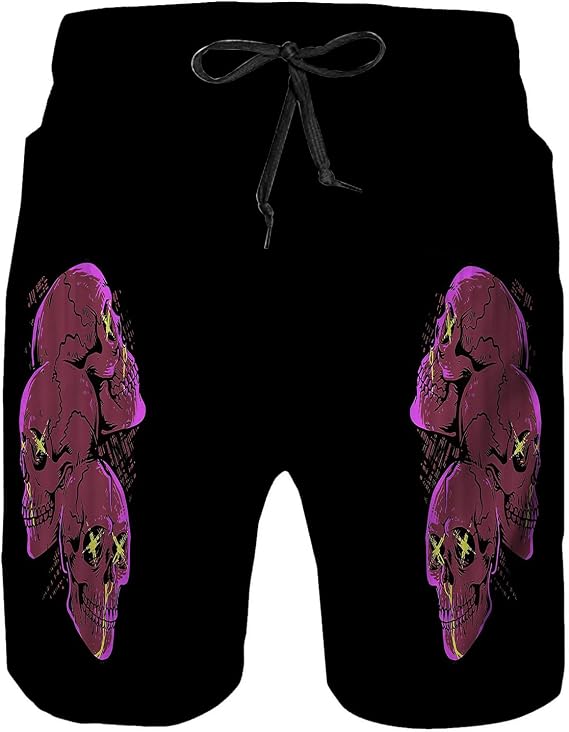 Mens Swim Trunks with Mesh Lining,Quick Dry Board Shorts Beach Pants Swimwear Bathing Suits