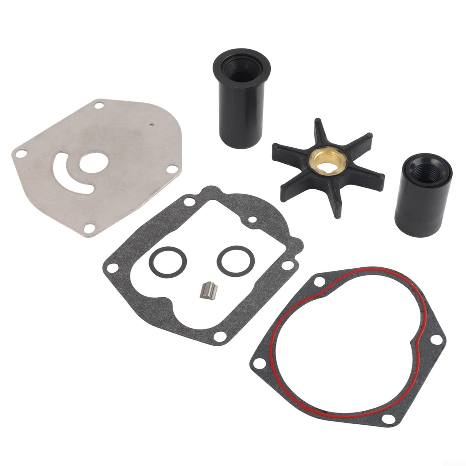 Kit de réparation d'hélice de pompe à eau pour moteur hors-bord Mercury 40 50HP Comprend toutes les pièces équivalentes OEM pour Mariner FORCE 25-50HP