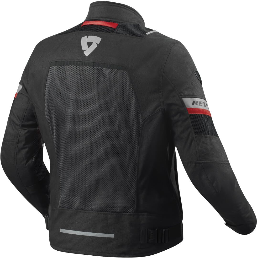 Revit Tornado 4 H2O impermeabile Moto Tessile Giacca, nero/grigio, XL