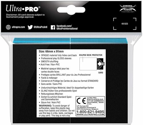 Miniatura 28 de BoardGame E-15607 Ultra Pro-Eclipse - Juego de 100 fundas estándar, color naranja calabaza