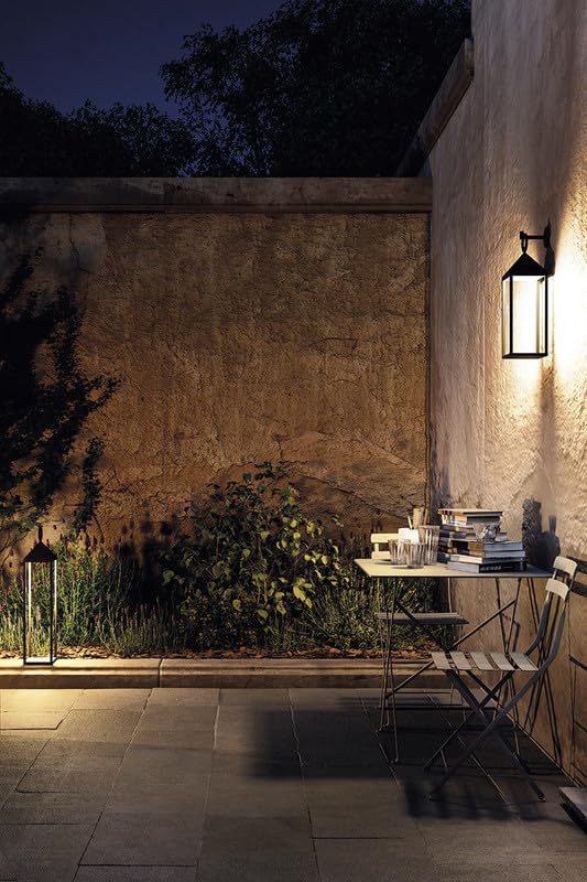 ROSSINI LED-Laterne Anthrazit – 2700K Warmweiß, IP54, Wiederaufladbar & Für Innen/außen, 470 Mm Hoch