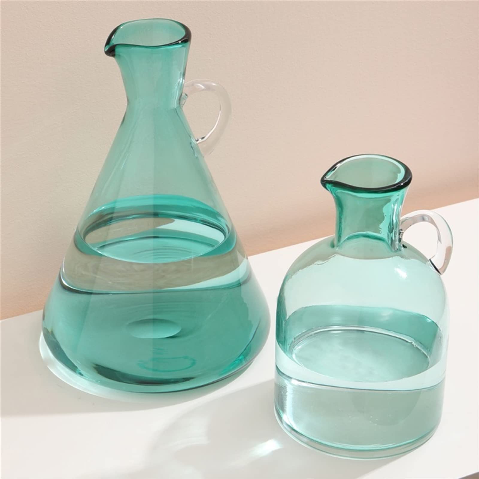 Vases Décoratifs Nouvelle décoration de vase en verre moderne, simple et de haute qualité, arrangement floral de salon, soin de l'eau transparente, décoration de luxe légère Vase de Fleurs ( Size : S