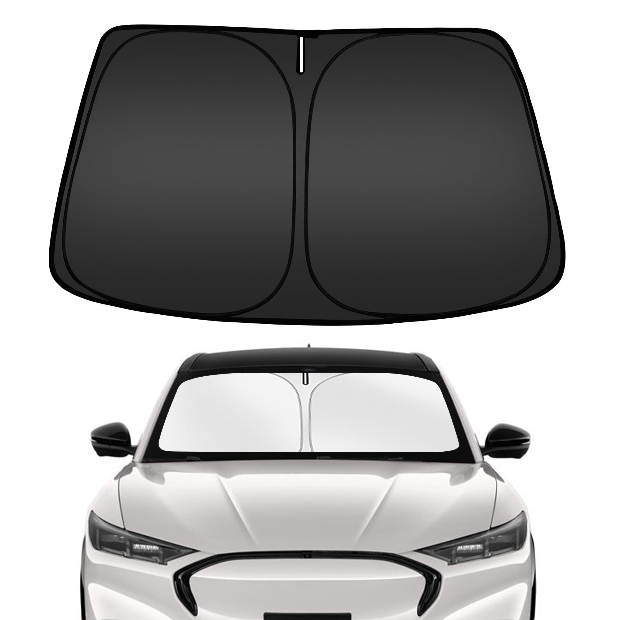 ARISMOTOR Windshield Sun Shade for Ford Mustang Mach-E 2021-2026 2027