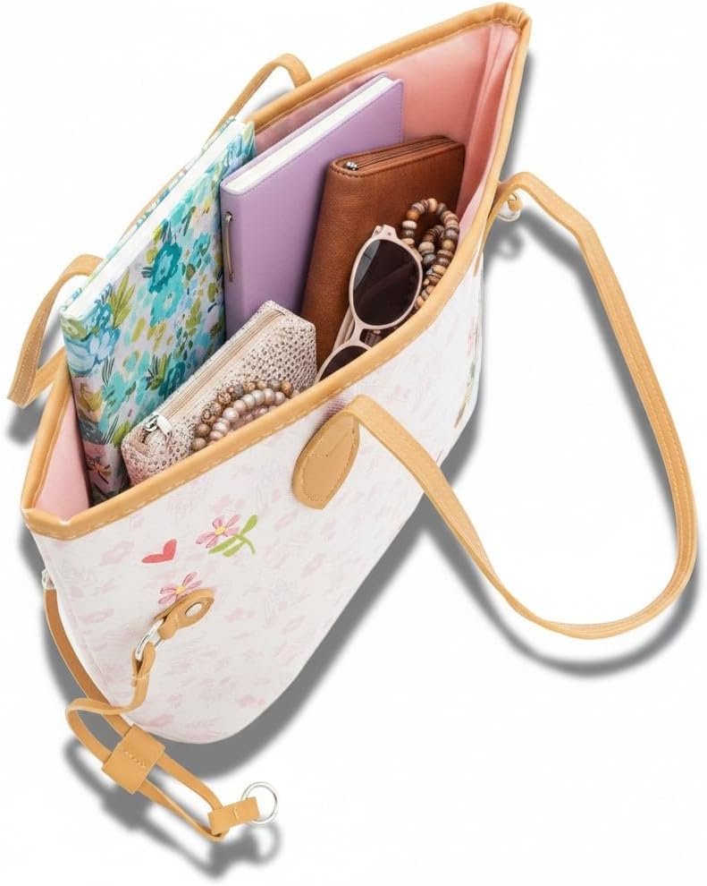 Disney Princess or Sanrio Hello Kitty Tote Bag Purse for Women and Girls