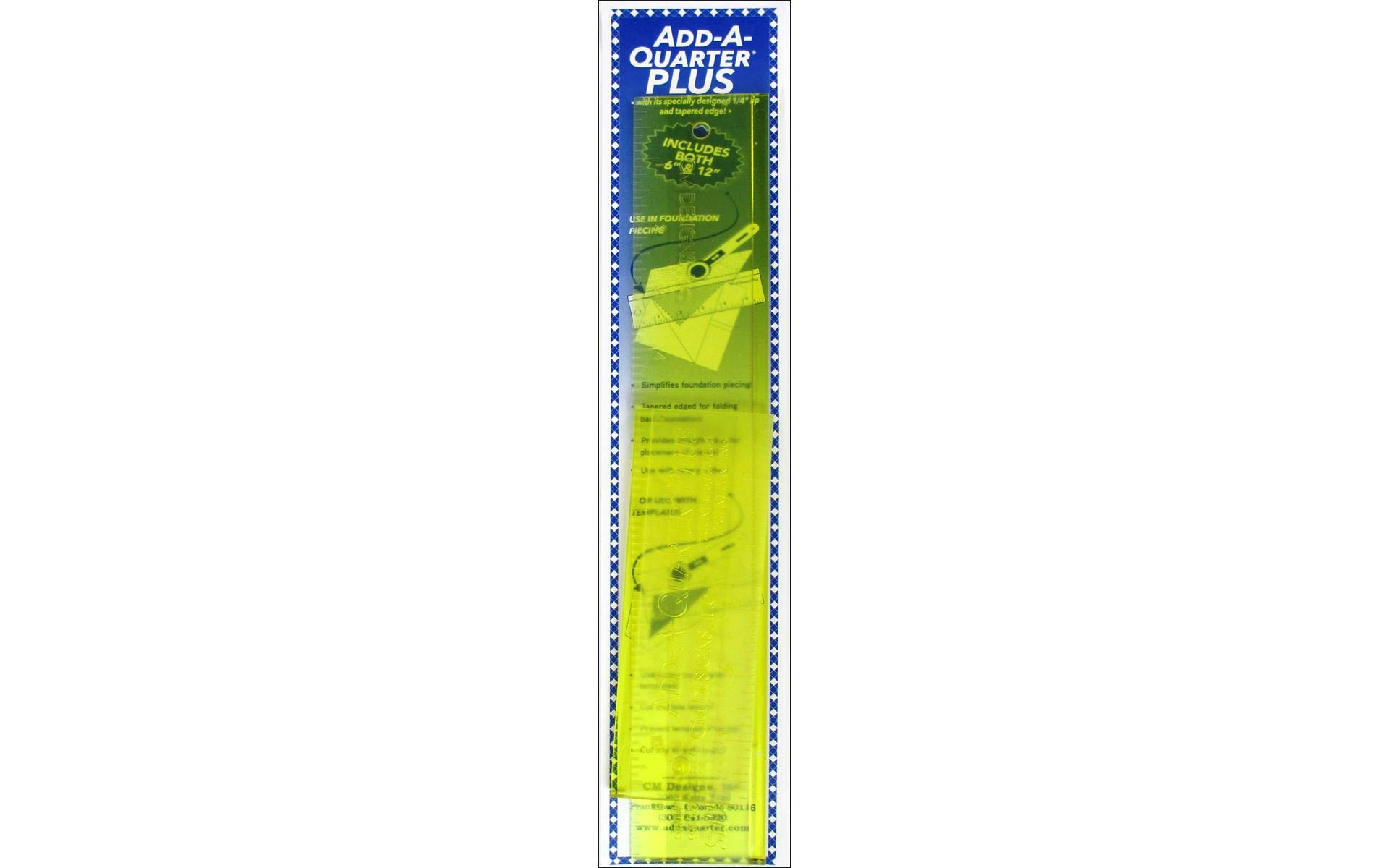 CM Designs Ruler 6&12 Add-A-Quarter Plus by CM Designs