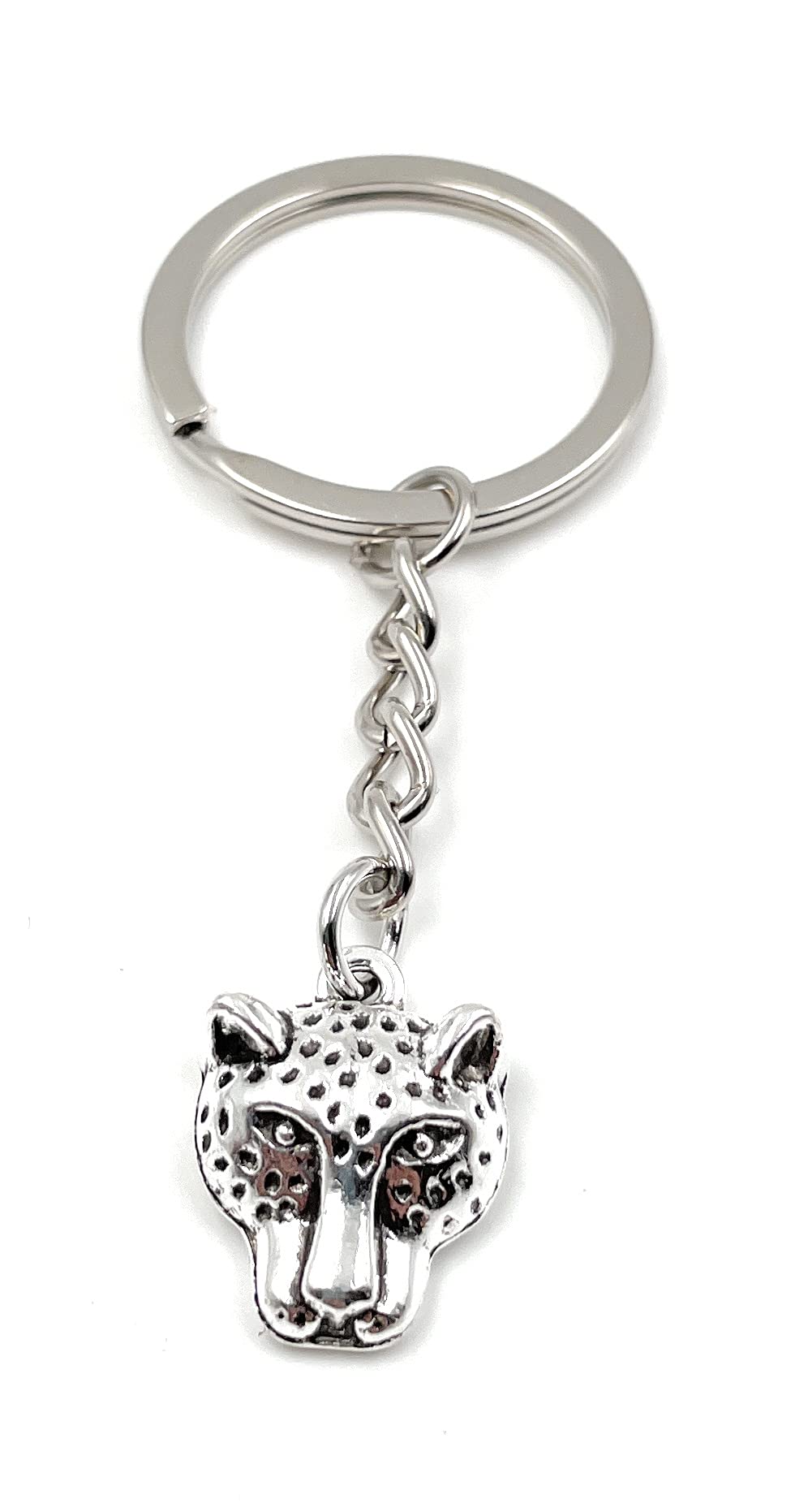 Onwomania Silver Onlineworld2013 Key Chain Panther Head Metal Pendant Charm