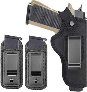 1911 Nylon Gun Holster Magazine | Right Left IWB OWB Fast Draw | Fits Most 1911 Style Pistols - Kimber - Colt - S & W - Remington - Sig Sauer - TACwolf