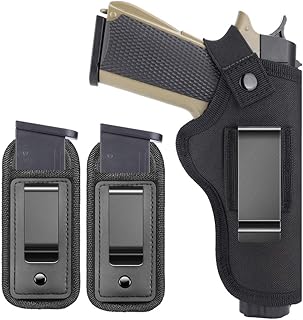 TACwolf 1911 Nylon Gun Holster Magazine | Right Left IWB OWB Fast Draw | Fits Most 1911 Style Pistols - Kimber - Colt - S...