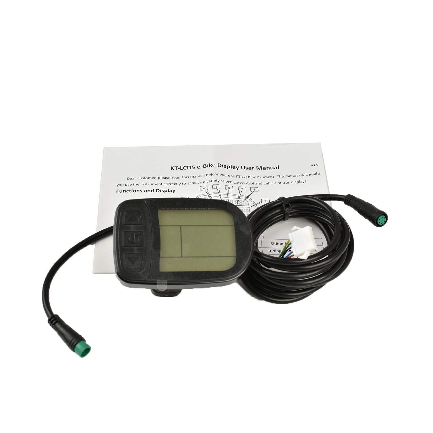 Ebike KT-LCD5 LCD Display Meter Panel for KT Series Controllers 24/36/48V Sports & Outdoors