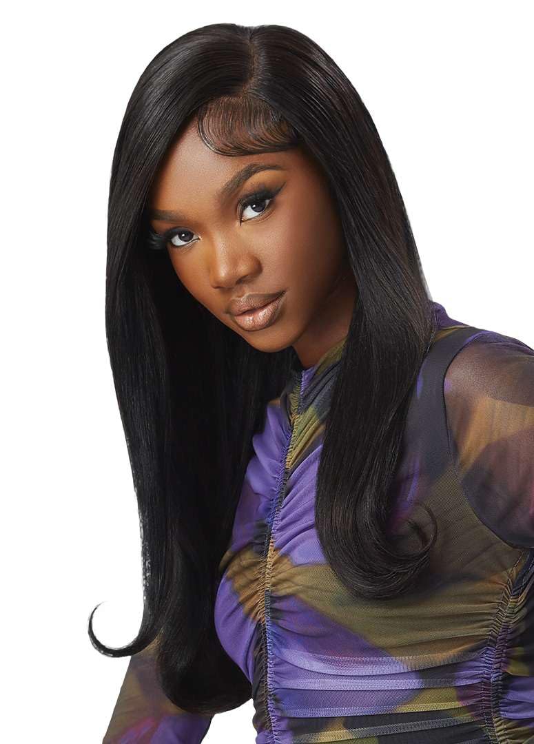 Outre 100% Human Hair Purple Pack Yaki 12" (1 Pack, MEDIUM BROWN 4)