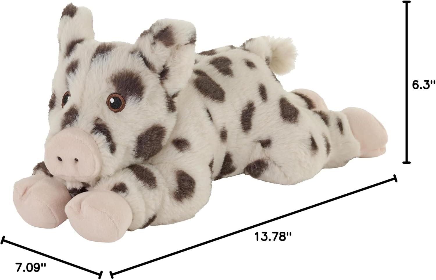 Wild Republic Ecokins Spotted Pig, Stuffed Animal, 12 Inches, Plush Toy, Fill is Spun Recycled Water Bottles, Eco Friendly