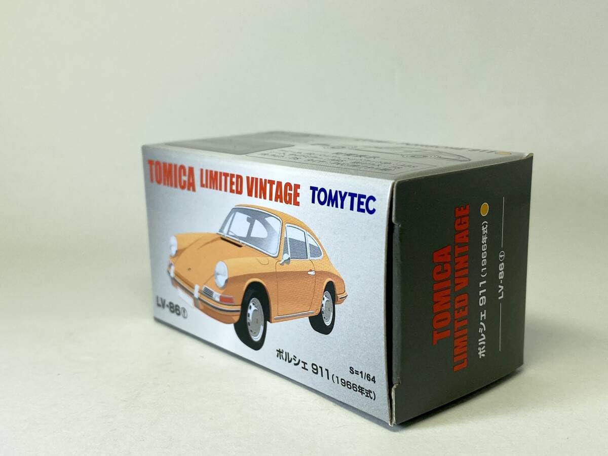 トミカ リミテッドヴィンテージ ポルシェ911セット LV-86f LV-86g TOMICA LIMITED VINTAGE LV-86f PORSCHE 911 1966 Yellow/Orange 1/64