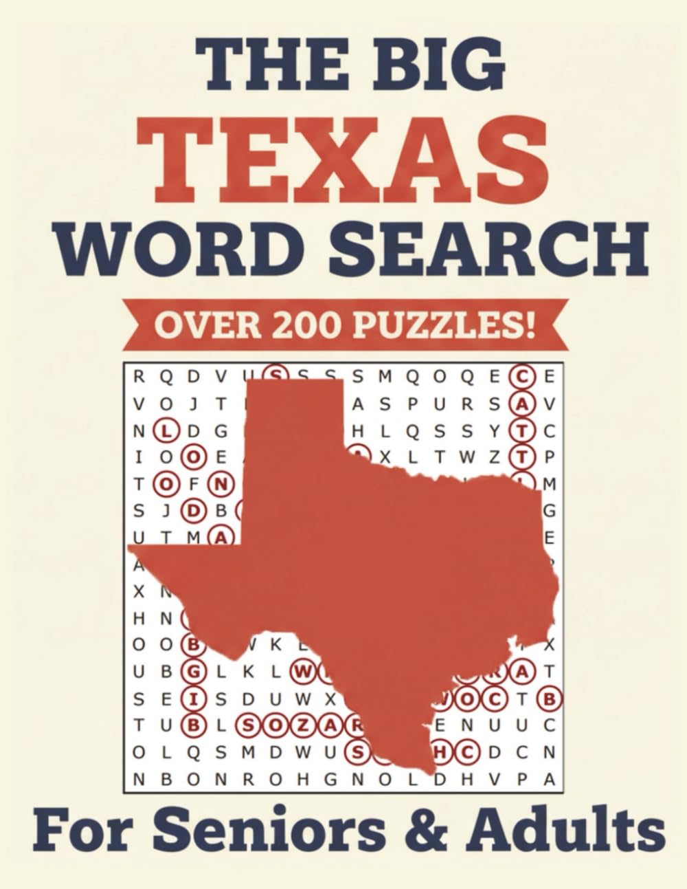 The Big Texas Word Search: For Seniors and Adults Over 200 Wordsearch Puzzles