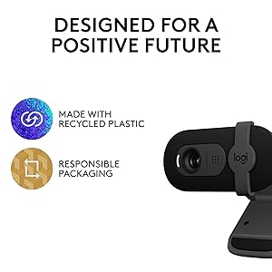 Logitech Brio 101 Full HD 1080p Webcam for Meetings, Streaming, Desktop, Laptop, PC - Built-in Mic, Shutter, Works with Zoom, Microsoft Teams, Nintendo Switch 2s New GameChat Mode, USB-A,-Black