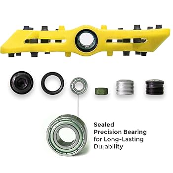 Fahrrad Pedale Mtb Easten Nylon Linx Pedals 9/16 - Lightweight, High-Gip MTB & BMX Pedale Fahrrad