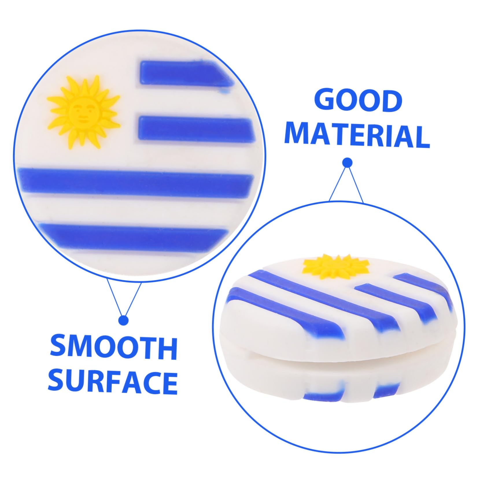 Toddmomy Ammortizzatore Tennis Silicone con Design Uruguaiana Assorbimento per Racchette Tennis E Facile Trasportare E Conservare