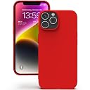 YATWIN Silicone Back Case for iPhone 13 Pro, Soft-Touch Phone Back Cover for Apple iPhone 13 Pro - Red gallery image