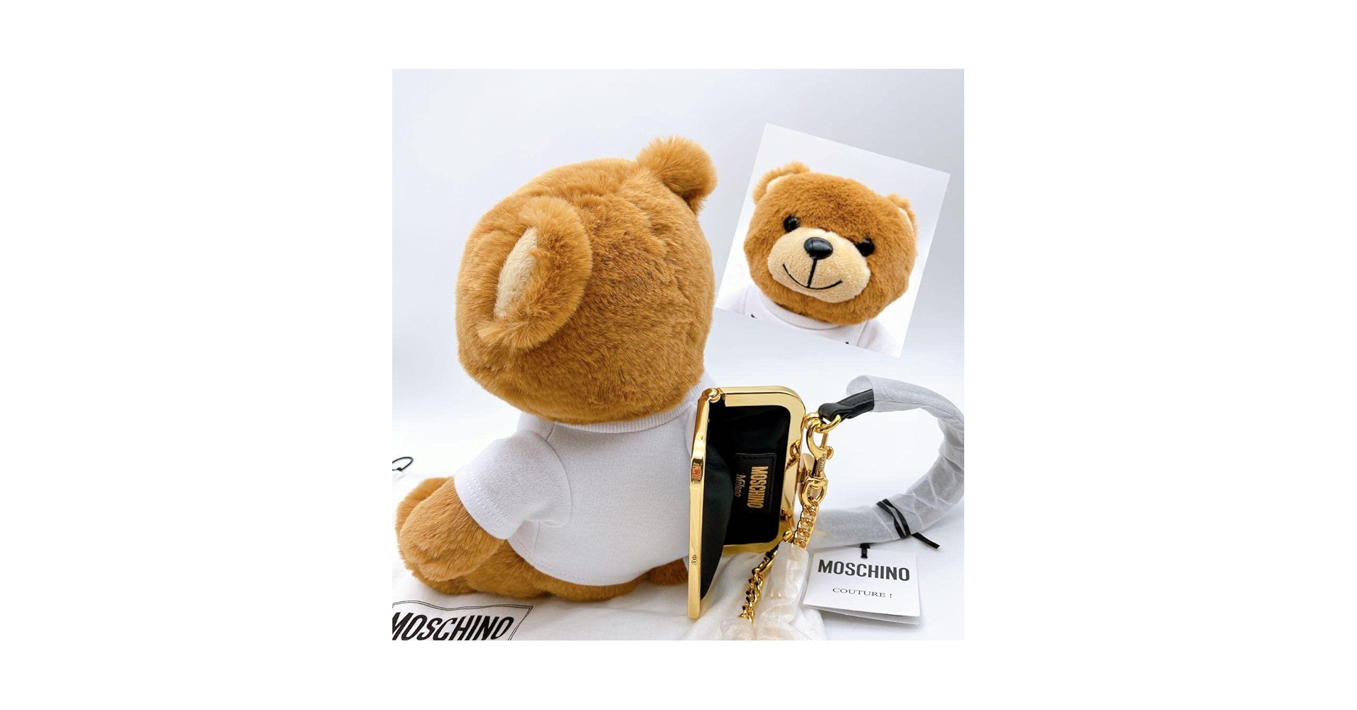 Amazon.co.jp: モスキーノ ショルダーバッグ ぬいぐるみ ベア クマ