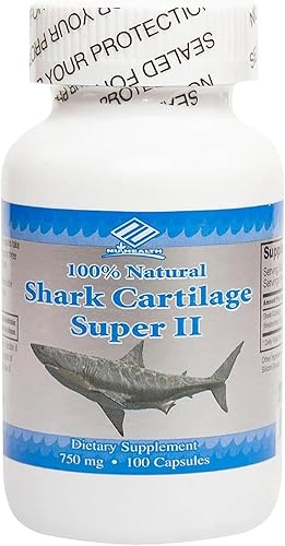 Cartílago de Tiiburón 750mg  Apoyo Natural para Articulaciones, Huesos, Piel y Bienestar General  100 Cápsulas