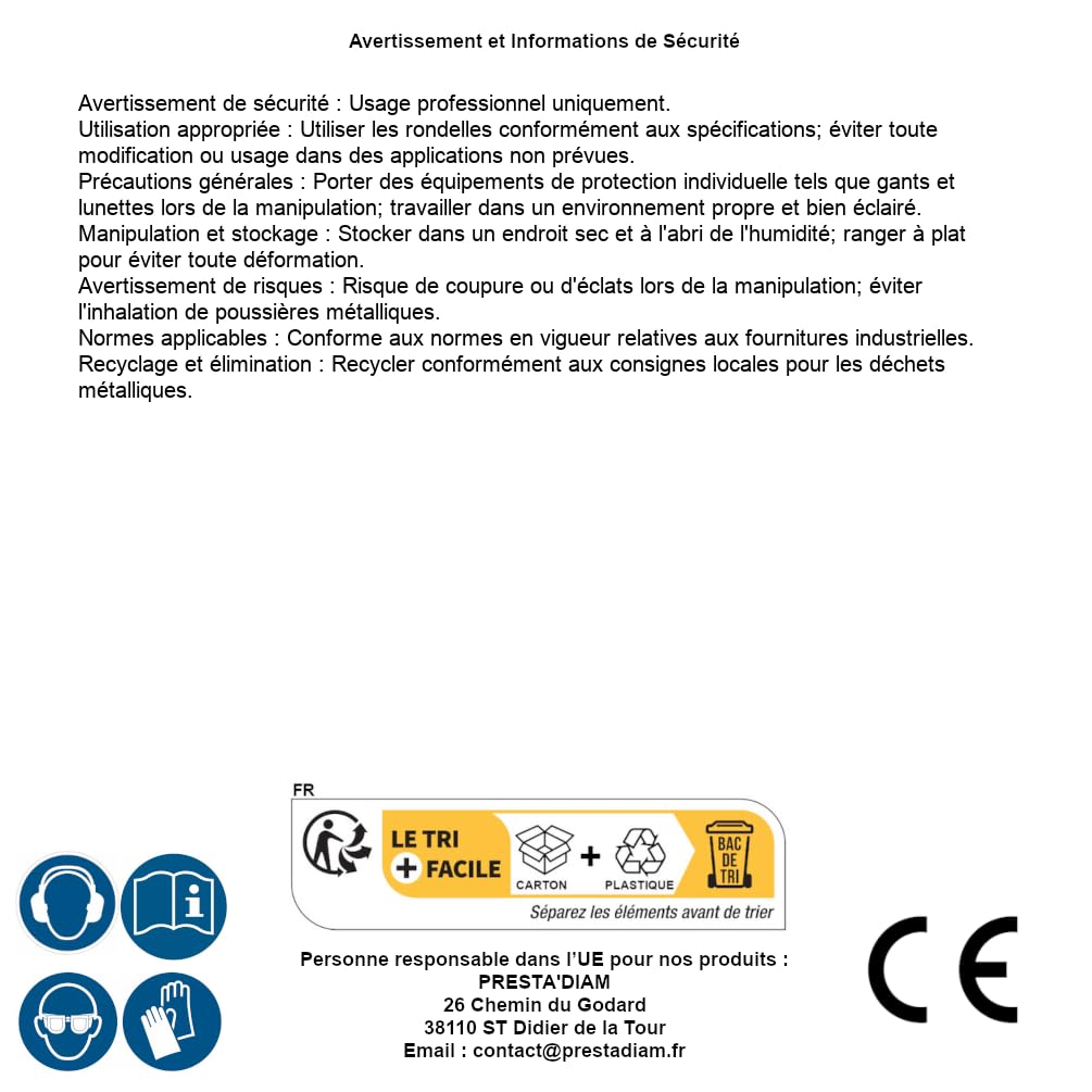 200 rondelle a ventaglio a denti interni Jz, 10 mm, DIN 6798 J, NFE27-625, UNI 8842, acciaio Zn, D-Work