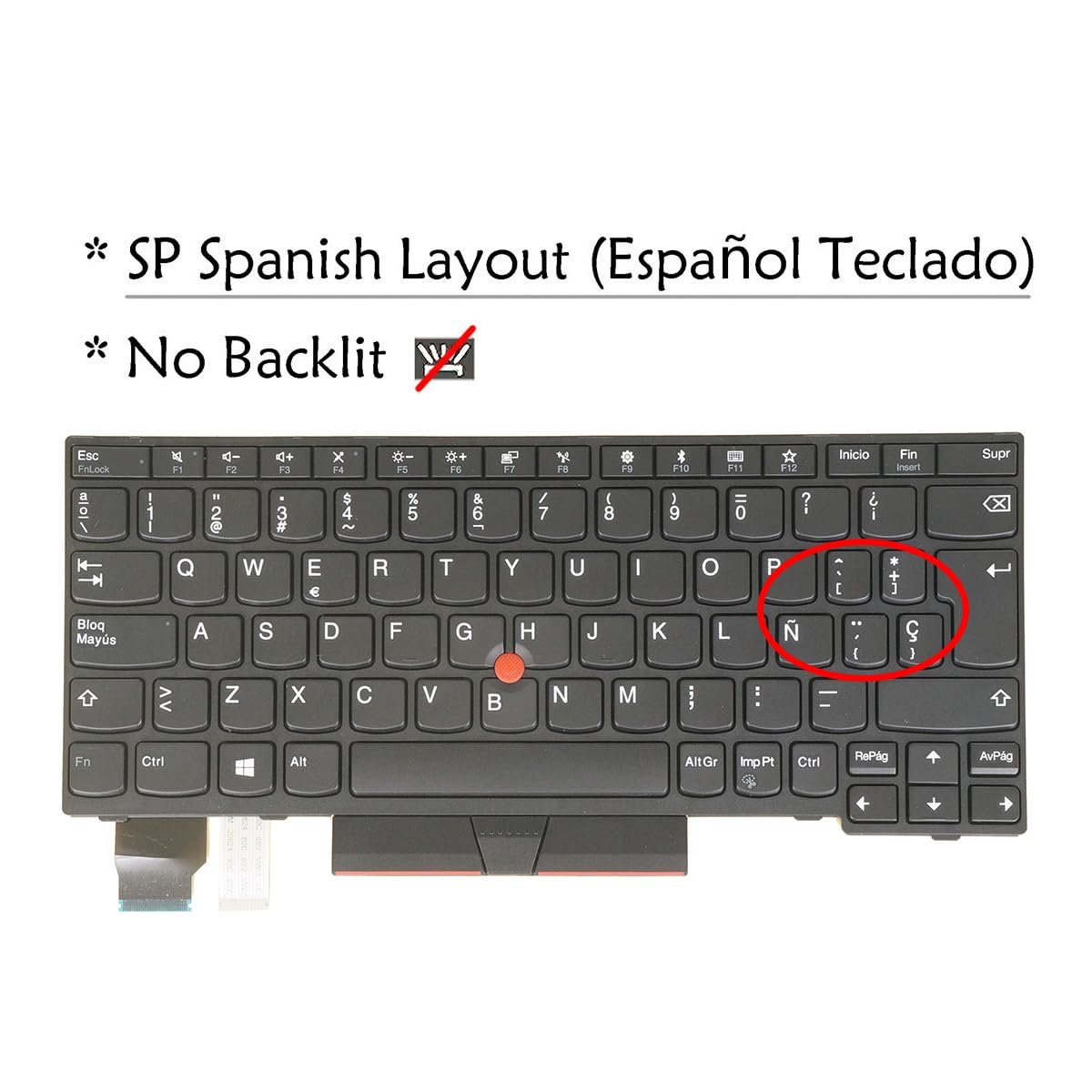 Amazon.com: Laptop Replacement Keyboard for Lenovo Thinkpad L13