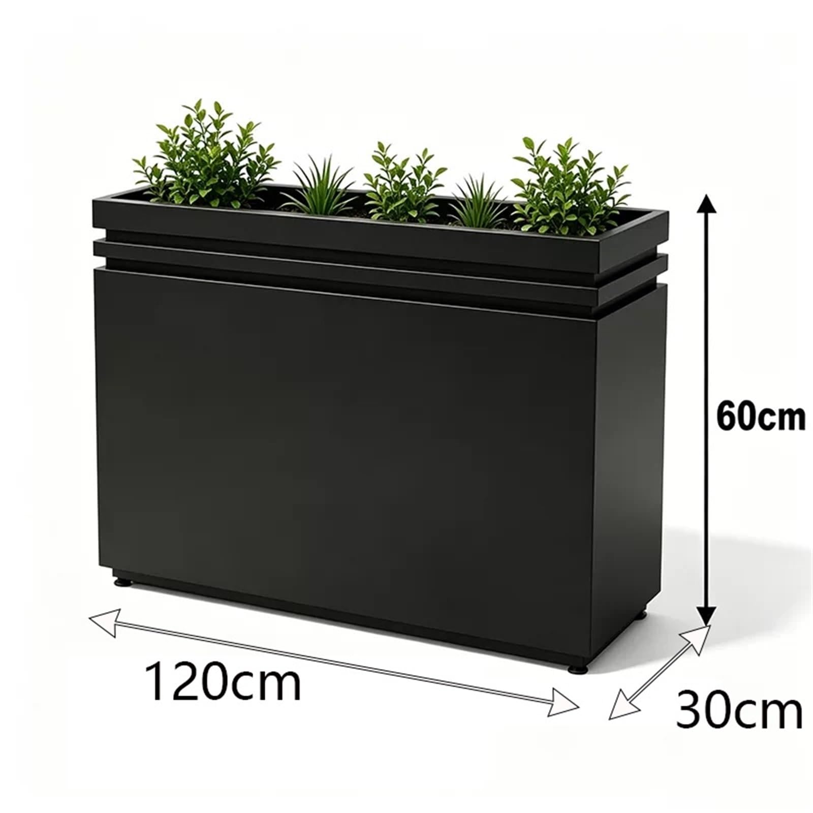 Al aire libre Macetero con partición, macetero for plantar Caja de flores | Adecuado for varios escenarios(Pequeño)